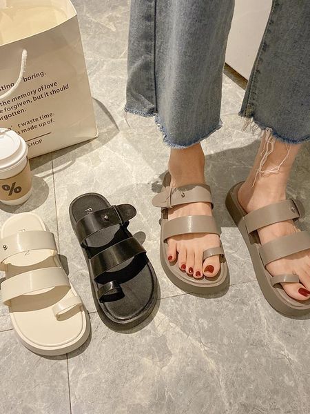 slippers thick bottomed clip toe sandals women's shoes fashion summer 2021 style beach flip flops platform slides sandalias mujer, Black
slippers thick bottomed clip toe sandals women's shoes fashion summer 2021 style beach flip flops platform slides sandalias mujer, Black