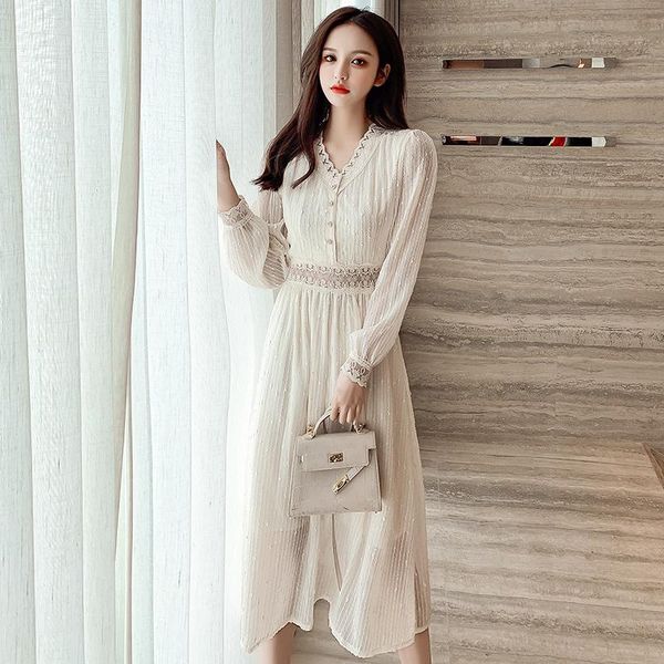 casual dresses women korean dress fashion one piece autumn spring 2021 office lady french korea style vintage solid chiffon, Black;gray
casual dresses women korean dress fashion one piece autumn spring 2021 office lady french korea style vintage solid chiffon, Black;gray