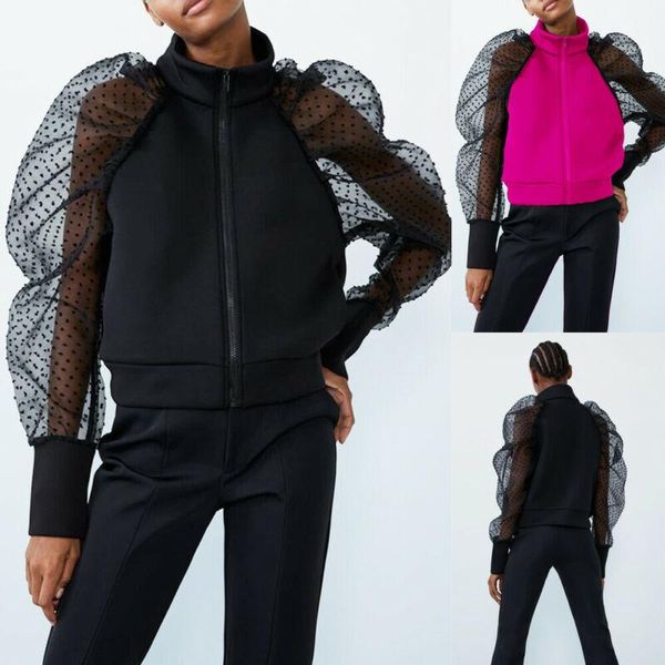2021 new fashion women sheer mesh puff long sleeve turtle neck ladies girls solid blouse shirts black white
2021 new fashion women sheer mesh puff long sleeve turtle neck ladies girls solid blouse shirts black white