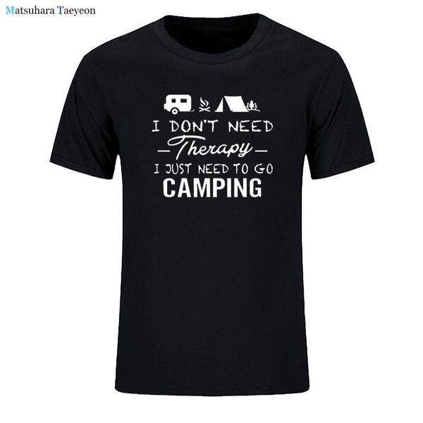 men's t-shirts camping therapy t-shirt cotton camper tent caravan campsite summer fashion short sleeve t shirt camisetas hombre street, White;black
men's t-shirts camping therapy t-shirt cotton camper tent caravan campsite summer fashion short sleeve t shirt camisetas hombre street, White;black