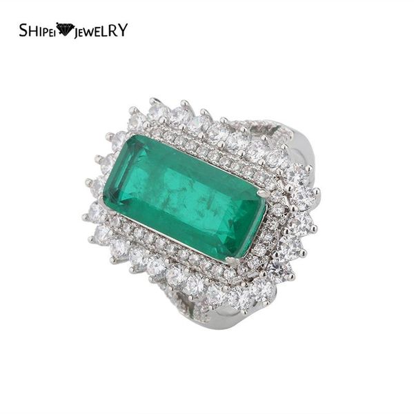 cluster rings shipei luxury 925 sterling silver emerald created moissanite gemstone wedding fine jewelry vintage ring for women wholesale, Golden;silver
cluster rings shipei luxury 925 sterling silver emerald created moissanite gemstone wedding fine jewelry vintage ring for women wholesale, Golden;silver
