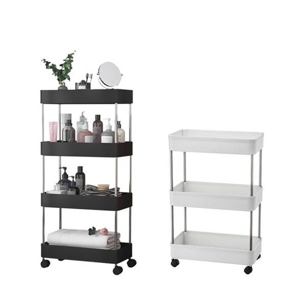 hooks & rails kitchen bathroom trolley floor shelves multi-layer removable storage rack space saving mobile organizer with wheels
hooks & rails kitchen bathroom trolley floor shelves multi-layer removable storage rack space saving mobile organizer with wheels