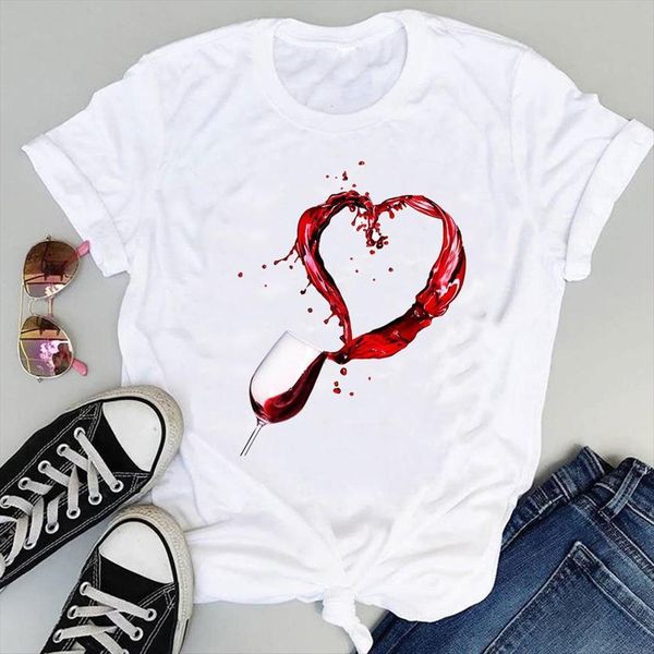 watercolor wine love heart 90s womens cartoon graphic summer short sleeve fashion print female clothes tees t shirt, White
watercolor wine love heart 90s womens cartoon graphic summer short sleeve fashion print female clothes tees t shirt, White