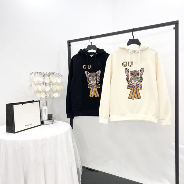 autumn and winter 2121 gu + heavy industry sequin embroidery bowknot blinking cat age reducing hooded velvet sweater women's wear0, Black
autumn and winter 2121 gu + heavy industry sequin embroidery bowknot blinking cat age reducing hooded velvet sweater women's wear0, Black