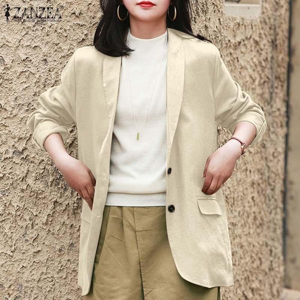 women's suits & blazers zanzea solid stylish long sleeve coats 2021 autumn office lady loose cardigans fashion outwear womens casual co, White;black
women's suits & blazers zanzea solid stylish long sleeve coats 2021 autumn office lady loose cardigans fashion outwear womens casual co, White;black