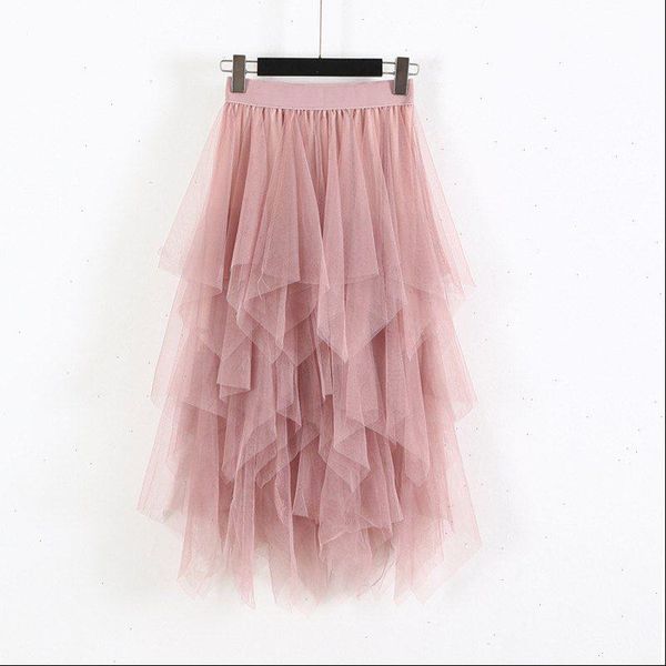 women irregular tulle skirts fashion elastic high waist mesh tutu skirt pleated long skirts midi skirt, Black
women irregular tulle skirts fashion elastic high waist mesh tutu skirt pleated long skirts midi skirt, Black