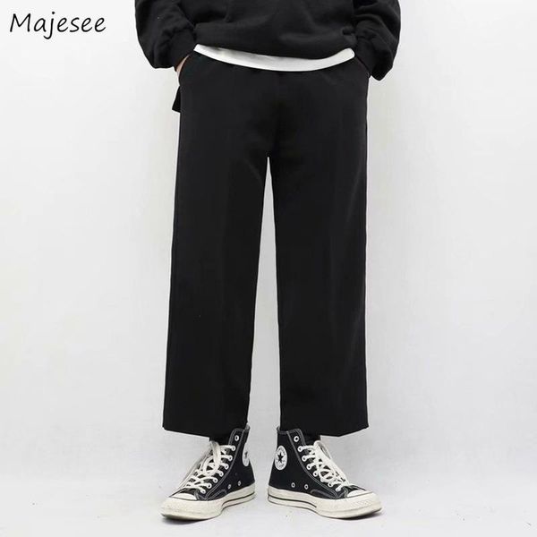 men's pants ankle-length casual men harajuku fashion simple solid loose chic streetwear all-match retro korean style trousers daily, Black
men's pants ankle-length casual men harajuku fashion simple solid loose chic streetwear all-match retro korean style trousers daily, Black
