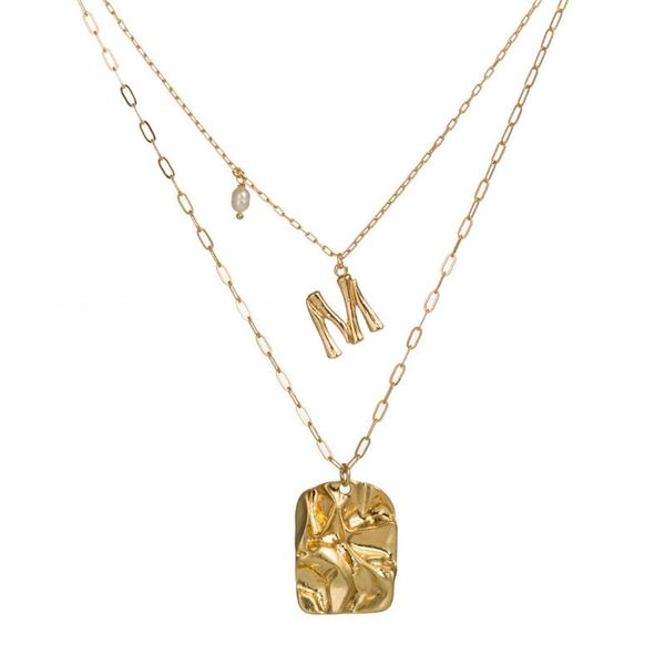 pendant necklaces 22 styles bohemian gold color layered pearl beads sequins letter m long necklace for women, Silver
pendant necklaces 22 styles bohemian gold color layered pearl beads sequins letter m long necklace for women, Silver