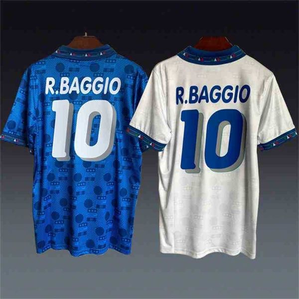Maglia Italia Retro Soccer Jersey Italy 1994 Roberto Baggio Home Away Blue White Football Shirt Kits, White no printing
Maglia Italia Retro Soccer Jersey Italy 1994 Roberto Baggio Home Away Blue White Football Shirt Kits, White no printing