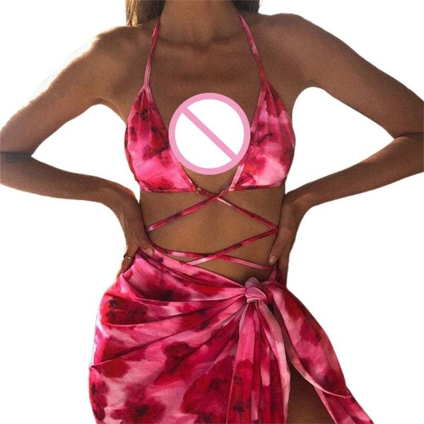 3pcs swimsuit set 2021 female tie-dye print brazilian strappy bandage bikini high cut bathing suit with sarong cover up
3pcs swimsuit set 2021 female tie-dye print brazilian strappy bandage bikini high cut bathing suit with sarong cover up