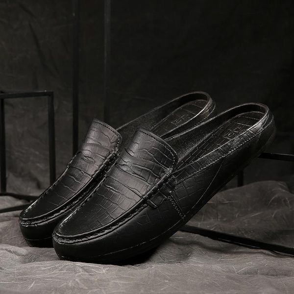 slippers whoholl fashion men leather outdoor half loafers lightweight shoes breathable mules for man summer casual sandals, Black
slippers whoholl fashion men leather outdoor half loafers lightweight shoes breathable mules for man summer casual sandals, Black
