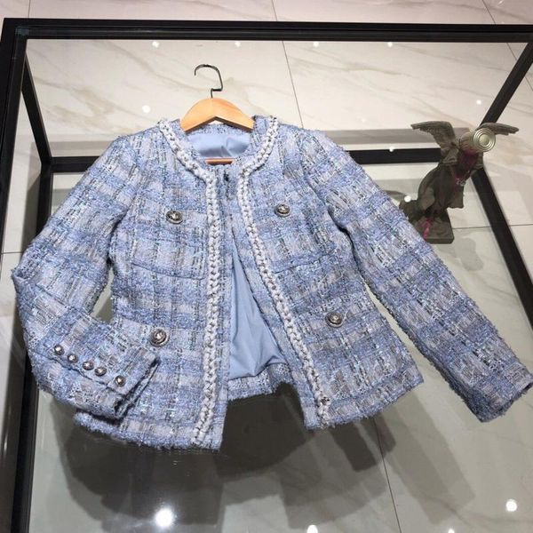 small fragrant tweed jacket fashion korean short women coat vintage long sleeve sliver button slim woolen outerwear chic, Black;brown
small fragrant tweed jacket fashion korean short women coat vintage long sleeve sliver button slim woolen outerwear chic, Black;brown