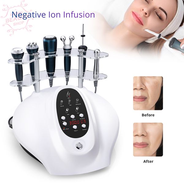 face lifting device radio frequency galvanic microcurrent therapy cold hammer
