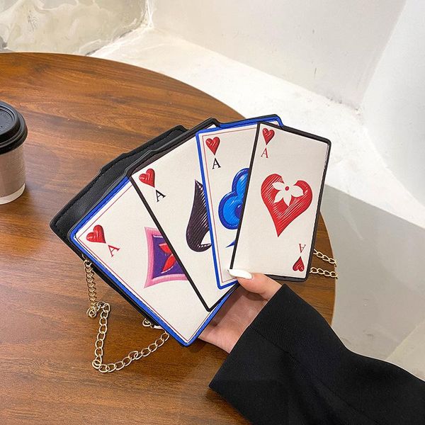evening bags funny personality creative contrast color poker tower dollar printing pu messenger bag women small chain shoulder
evening bags funny personality creative contrast color poker tower dollar printing pu messenger bag women small chain shoulder