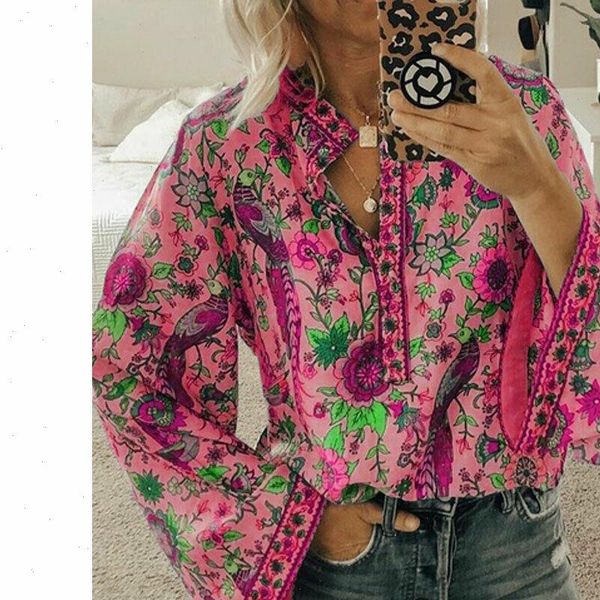 new boho flower blouses womens fashion shirt v neck long sleeve peacock print shirt casual loose ladies floral blouse, White
new boho flower blouses womens fashion shirt v neck long sleeve peacock print shirt casual loose ladies floral blouse, White