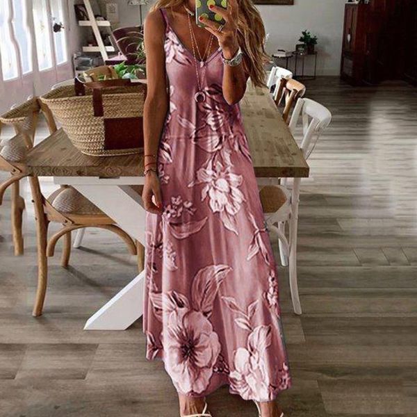 casual dresses stylish bar vintage floral print boho dress 2021 summer women v neck sleeveless beach maxi elegant party long, Black;gray
casual dresses stylish bar vintage floral print boho dress 2021 summer women v neck sleeveless beach maxi elegant party long, Black;gray