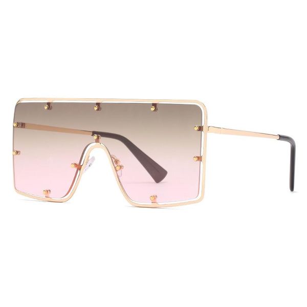 sunglasses oversized rimless one piece women goggle vintage rivets sun glasses men steampunk square eyewear uv400, White;black
sunglasses oversized rimless one piece women goggle vintage rivets sun glasses men steampunk square eyewear uv400, White;black
