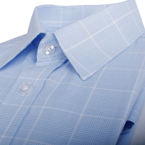 men's dress shirts glen plaid custom made 100% cotton bespoke casual tailored light blue check mens ch a8vq, White;black
men's dress shirts glen plaid custom made 100% cotton bespoke casual tailored light blue check mens ch a8vq, White;black