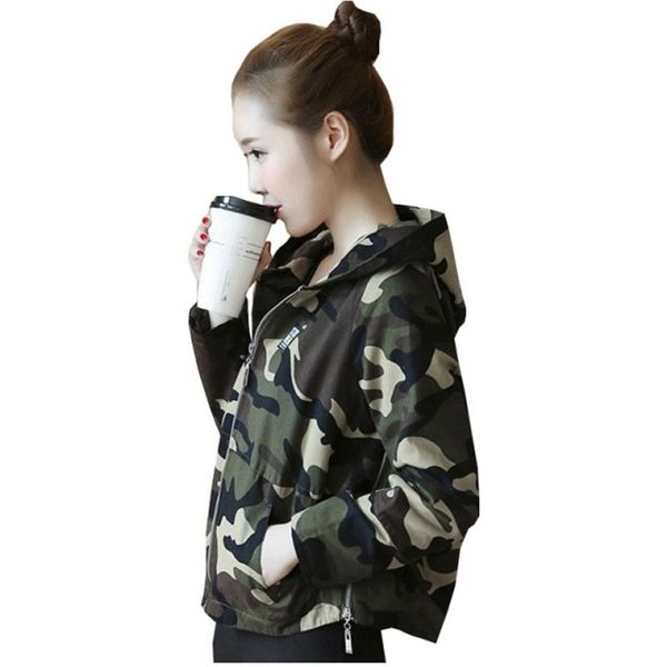 women's jackets camouflage coat jacket long sleeve hooded zipper casual spring autumn thin section short outerwear femme, Black;brown
women's jackets camouflage coat jacket long sleeve hooded zipper casual spring autumn thin section short outerwear femme, Black;brown