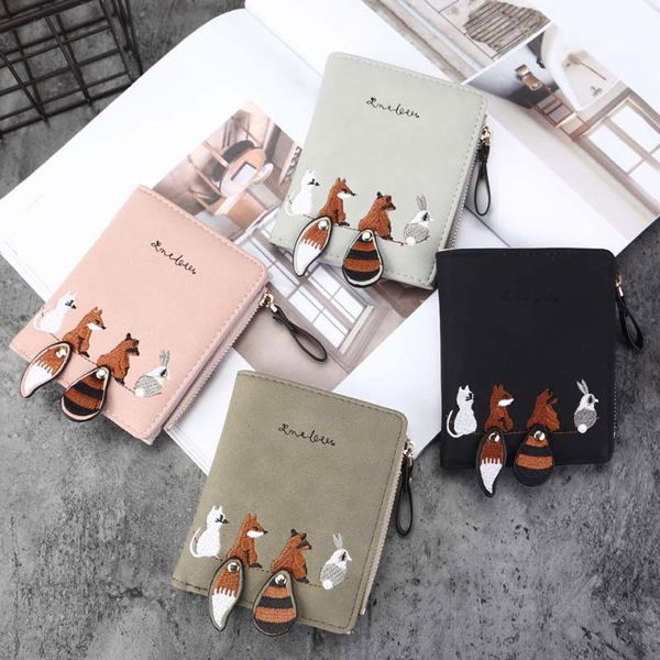 wallets women wallet lovely cartoon animals small leather coin purse female zipper clutch card holder cartera mujer p35, Red;black
wallets women wallet lovely cartoon animals small leather coin purse female zipper clutch card holder cartera mujer p35, Red;black