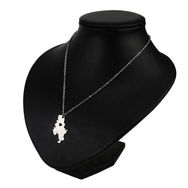 europe and the united states sell stainless steel serbia map pendant necklace, Silver
europe and the united states sell stainless steel serbia map pendant necklace, Silver