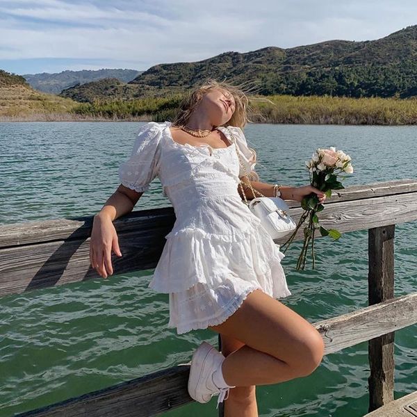 casual dresses 2021 summer ruffled mini dress women white cotton tiered cute ladies keyhole back holiday, Black;gray
casual dresses 2021 summer ruffled mini dress women white cotton tiered cute ladies keyhole back holiday, Black;gray