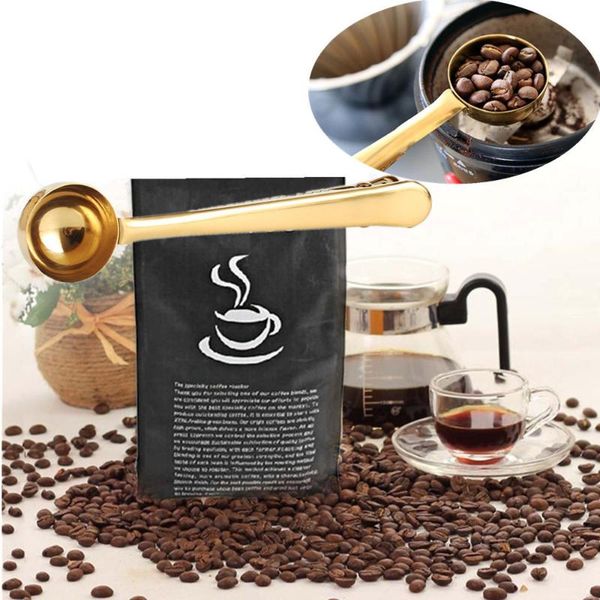 bag clips coffee scoop stainless steel measuring spoon with sealing clip gold household accessories kitchen storage
bag clips coffee scoop stainless steel measuring spoon with sealing clip gold household accessories kitchen storage