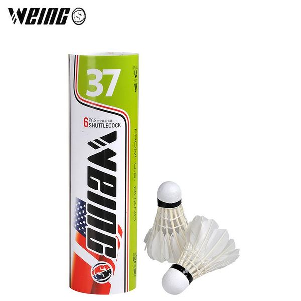 weing 6 pcs profession badminton shuttlecock duck feather outdoor sport accessories portable balls flight stability durable
weing 6 pcs profession badminton shuttlecock duck feather outdoor sport accessories portable balls flight stability durable