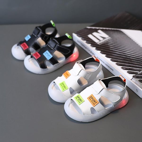 sandals boy shoes kids led light summer beach children comfortable casual soft bottom sport syq025, Black;red
sandals boy shoes kids led light summer beach children comfortable casual soft bottom sport syq025, Black;red