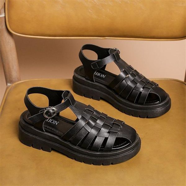 sandals a crush thick female 2021 summer spring waterproof platform roman shoes knitting bottom head hollow women's, Black
sandals a crush thick female 2021 summer spring waterproof platform roman shoes knitting bottom head hollow women's, Black