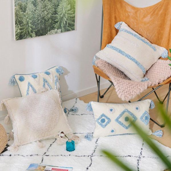 cushion/decorative pillow hand-woven pillowcase sofa cushion in cotton embroidery tufted moroccan geometric tassel cover
cushion/decorative pillow hand-woven pillowcase sofa cushion in cotton embroidery tufted moroccan geometric tassel cover
