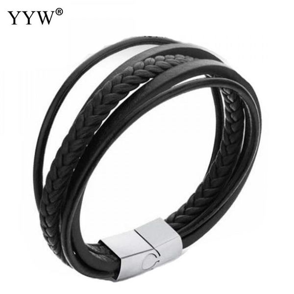 charm bracelets 2021 original color stainless steel chain multilayer leather bracelet men jewelry vintage braid for women, Golden;silver
charm bracelets 2021 original color stainless steel chain multilayer leather bracelet men jewelry vintage braid for women, Golden;silver
