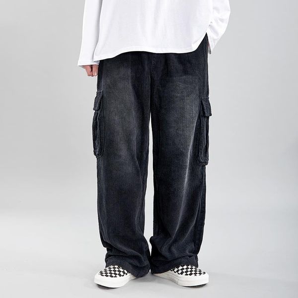 baggy trousers black old mens multi-pocket cargo pants elasticated-waist casual thick straight wide-leg school men corduroy pant itobg
baggy trousers black old mens multi-pocket cargo pants elasticated-waist casual thick straight wide-leg school men corduroy pant itobg