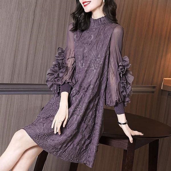 casual dresses women 2021 spring large size thin female long sleeve patchwork vestidos ladies floral embroidery a-line dress t475, Black;gray
casual dresses women 2021 spring large size thin female long sleeve patchwork vestidos ladies floral embroidery a-line dress t475, Black;gray