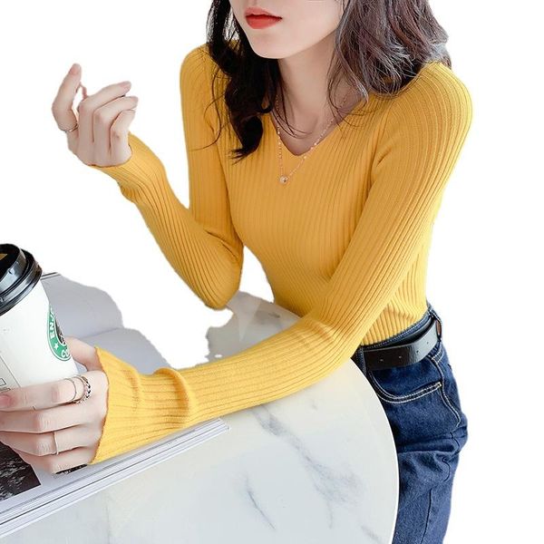 women's t-shirt real-life autumn 2021 knitwear nuns show thin solid color v-necked bottoms with long sleeves inside a top, White
women's t-shirt real-life autumn 2021 knitwear nuns show thin solid color v-necked bottoms with long sleeves inside a top, White