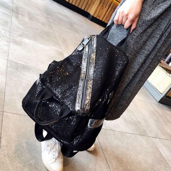 outdoor bags fashion sequin backpack ladies korean version 2021 large-capacity multi-purpose wild travel school bag trend
outdoor bags fashion sequin backpack ladies korean version 2021 large-capacity multi-purpose wild travel school bag trend