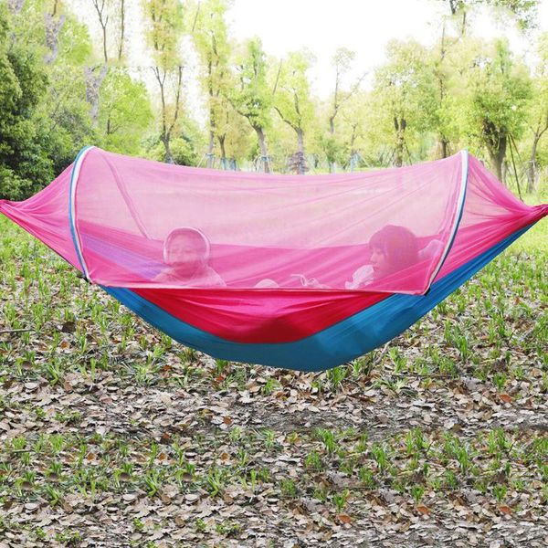 1-2 person portable outdoor camping hammock with mosquito net high strength parachute fabric hanging bed hunting sleeping swing
1-2 person portable outdoor camping hammock with mosquito net high strength parachute fabric hanging bed hunting sleeping swing