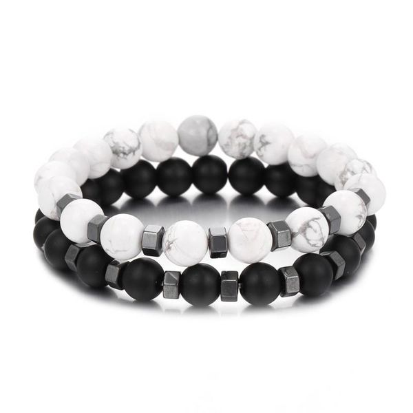 charm bracelets men's 3 piece set goth elastic natural stone geometry bead bangles sets accessories trend punk men bracelet jewelry, Golden;silver
charm bracelets men's 3 piece set goth elastic natural stone geometry bead bangles sets accessories trend punk men bracelet jewelry, Golden;silver