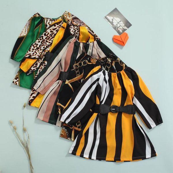 girl's dresses girls printed pattern round collar long sleeve dress and waistband casual two-piece clothes set, Red;yellow
girl's dresses girls printed pattern round collar long sleeve dress and waistband casual two-piece clothes set, Red;yellow