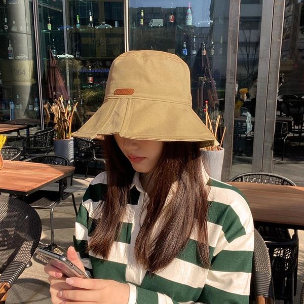 wide brim hats spring and summer fashion leisure basin hat big eaves sun-shading fisherman all-match female, Blue;gray
wide brim hats spring and summer fashion leisure basin hat big eaves sun-shading fisherman all-match female, Blue;gray