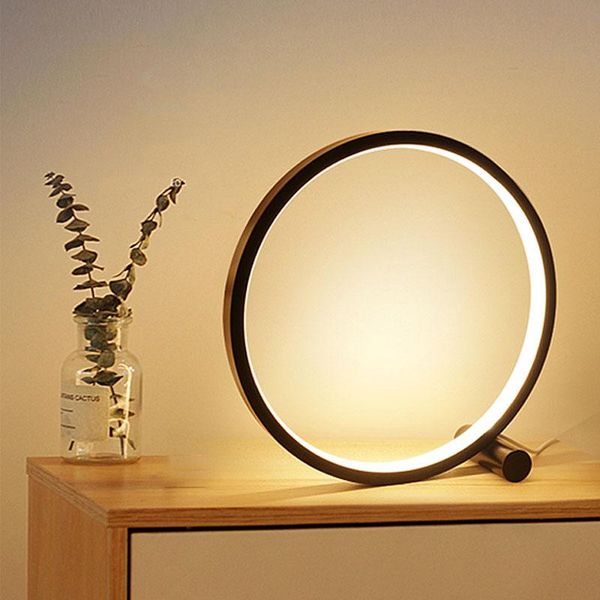 table lamps led lamp for bedroom circular acrylic desk living room black/white dimmable bedside round night light
table lamps led lamp for bedroom circular acrylic desk living room black/white dimmable bedside round night light