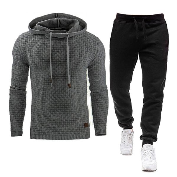 autumn winter man tracksuit sets pullover hooded men's sweatshirts sports suit male casual tracksuits 2 piece pants and hoodies 201210, Gray
autumn winter man tracksuit sets pullover hooded men's sweatshirts sports suit male casual tracksuits 2 piece pants and hoodies 201210, Gray