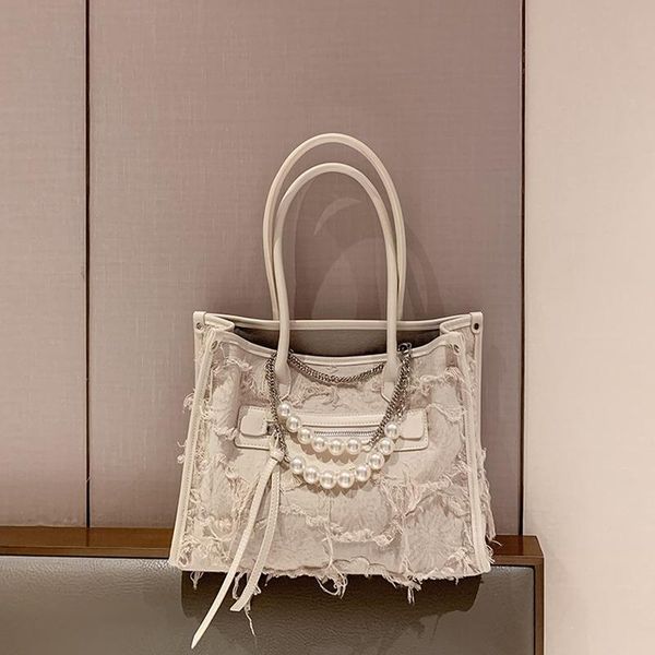 evening bags 2021 fashion leather pearl chain large capacity composite tote bag crossbody shoulder designer handbags cc
evening bags 2021 fashion leather pearl chain large capacity composite tote bag crossbody shoulder designer handbags cc
