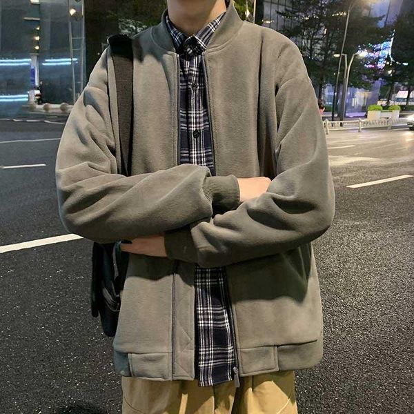 men's coats spring autumn trendy handsome baseball uniform men jackets solid casual cardigan sweater, Black;brown
men's coats spring autumn trendy handsome baseball uniform men jackets solid casual cardigan sweater, Black;brown