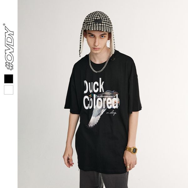 wxwovdy men's wear 2021 spring and summer new street fashion brand funny mallard bird print loose short sve men's wear, White;black
wxwovdy men's wear 2021 spring and summer new street fashion brand funny mallard bird print loose short sve men's wear, White;black