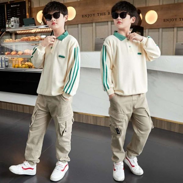 fashion clothing suit 2021 new handsome korean children's 8 foreign style 12 boys' autumn middle school children, White
fashion clothing suit 2021 new handsome korean children's 8 foreign style 12 boys' autumn middle school children, White
