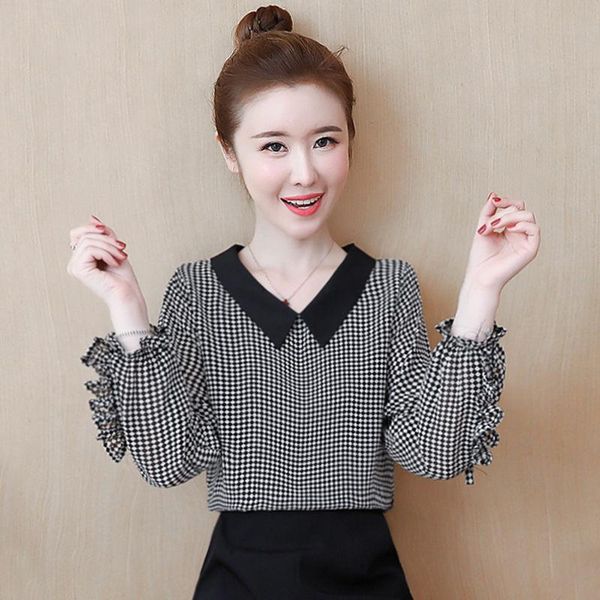 women's blouses & shirts temperament doll collar chiffon shirt spring and autumn 2021 fashion ladies long sleeve top, White
women's blouses & shirts temperament doll collar chiffon shirt spring and autumn 2021 fashion ladies long sleeve top, White
