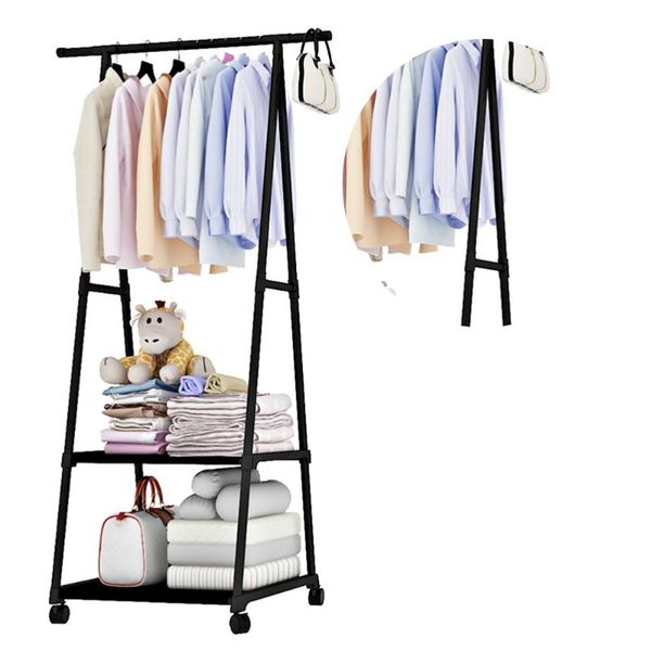 hangers & racks 1pc multifunctional garment rack metal clothes coat shoe storage shelf practical drying hanger stand with wheels
hangers & racks 1pc multifunctional garment rack metal clothes coat shoe storage shelf practical drying hanger stand with wheels