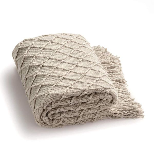 blankets nordic knitted blanket soild color scarf sofa throw with tassels travel tv nap air condition for beds
blankets nordic knitted blanket soild color scarf sofa throw with tassels travel tv nap air condition for beds