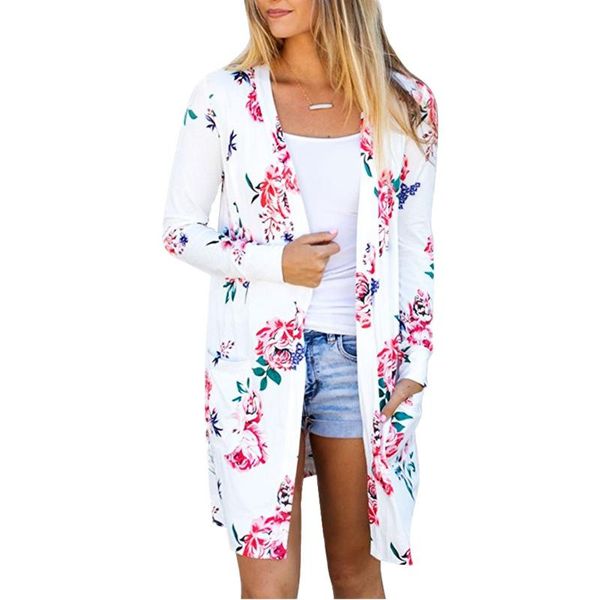 women's trench coats nice fashion women long cardigan ladies sleeve casual outwear floral printed female open front coat casacas, Tan;black
women's trench coats nice fashion women long cardigan ladies sleeve casual outwear floral printed female open front coat casacas, Tan;black